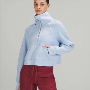 Lululemon Scuba Oversized Funnel-Neck Half Zip | Blue Linen